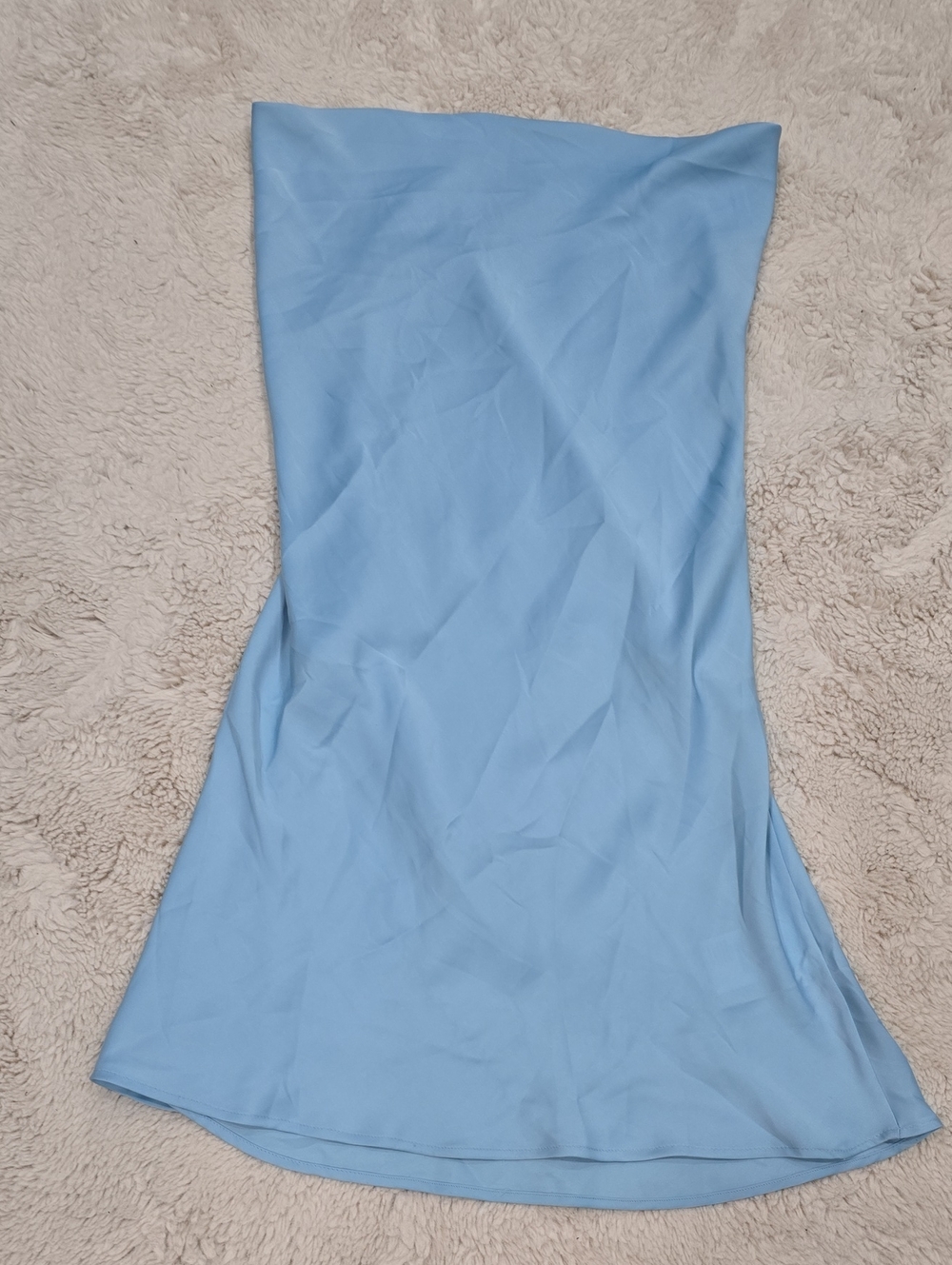 Anthropologie Strapless Light Blue Dress